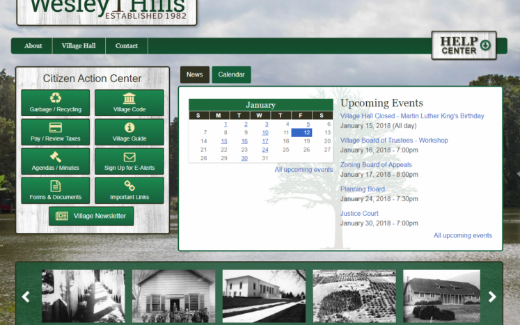 New Wesley Hills Website Homepage